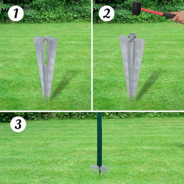 vidaXL Euro Fence Steel 25x1.7 m Green