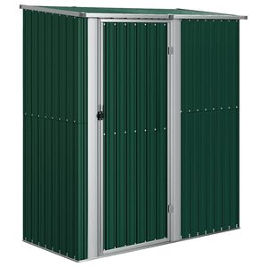 vidaXL Garden Shed Green 180.5x97x209.5 cm Galvanised Steel