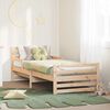 vidaXL Bed Frame with Headboard Brown 80 x 200 cm Engineered Wood