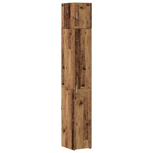 vidaXL Storage Cabinet 3 pcs Old Wood 30 x 42.5 x 225 cm