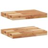 vidaXL Floating Shelves 2 pcs 40x30x4cm Oil Finished Solid Wood Acacia