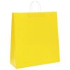 vidaXL Paper Bags 250 pcs with Handles Yellow 45x17x48 cm