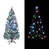 vidaXL Artificial Pre-lit Christmas Tree White 64 cm Fibre Optic