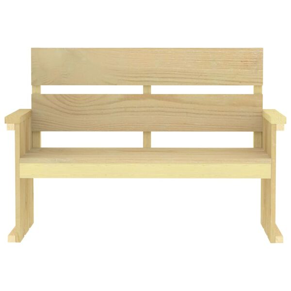 vidaXL 3 Piece Garden Dining Set Impregnated Pinewood