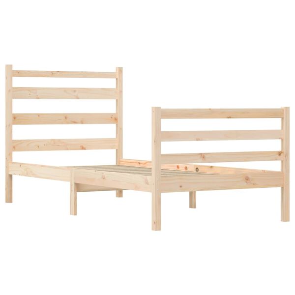 vidaXL Bed Frame without Mattress Solid Wood Pine 90x200 cm
