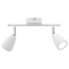 vidaXL Ceiling Spotlight with Spotlights White 25.5 x 8 x 16 cm Metal