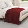 vidaXL Throw Blanket Bordeaux Red 130 x 150 cm Fleece