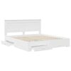vidaXL Bed Frame with Drawer with Headboard Manual Engineered Wood
