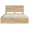 vidaXL Bed Frame with Drawer Sonoma Oak 150 x 200 cm Engineer Wood