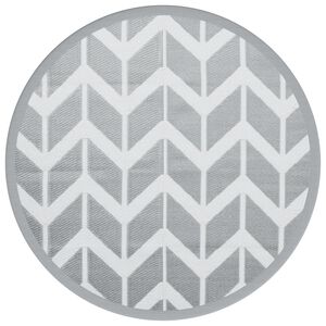 vidaXL Outdoor Carpet ARAKIL Grey &Oslash;120 cm PP