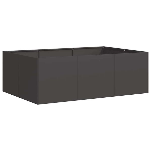 vidaXL Planter Black 120x80x40 cm Steel
