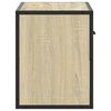 vidaXL TV Cabinet Sonoma Oak 60x31x39.5 cm Engineered Wood and Metal