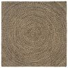 vidaXL Area Rug Natural and Black 120 x 120 cm Jute
