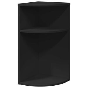 vidaXL End Table Black 29.6 x 29.6 x 60 cm Engineered Wood