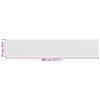 vidaXL Balcony Screen HDPE 75x400 cm White