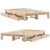 vidaXL Bed Frame without Mattress 120x200 cm Solid Wood Pine