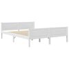vidaXL Bed Frame without Mattress White Solid Wood Pine 140x200 cm