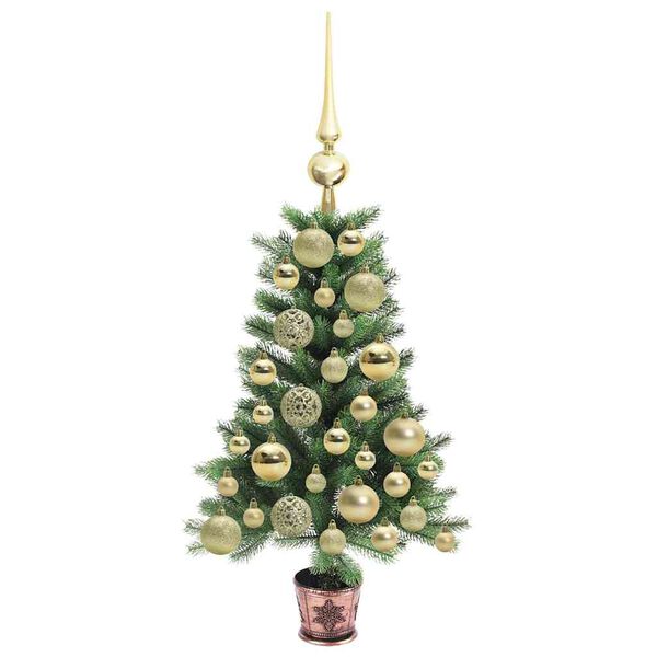 vidaXL Christmas Tree with 150 LEDs with Stand Green 65 cm PE