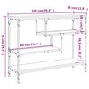 vidaXL Console Table Sonoma Oak 100x30x75 cm Engineered Wood
