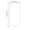 vidaXL Wall Mirror Silver 80x35 cm Oval