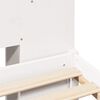 vidaXL Bookcase Bed without Mattress White 160x200 cm Solid Wood Pine