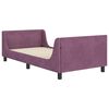 vidaXL Children's Bed Frame with Headboard Purple 80 x 200 cm Velvet