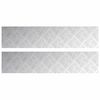 vidaXL Stair Tread 2 pcs 90 x 20 cm Silver Aluminium Rectangular