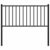 vidaXL Metal Replace Headboard Black 100 cm