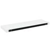 vidaXL Floating Wall Shelf High Gloss White 80x23.5x3.8 cm MDF