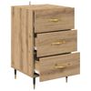 vidaXL Bedside Cabinet Artisan Oak 40 x 40 x 66 cm Engineered Wood