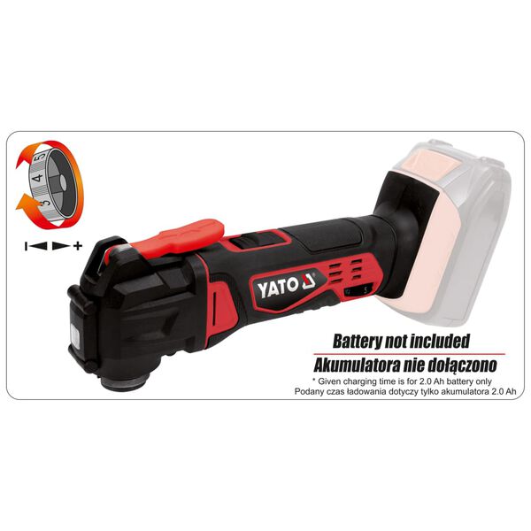 YATO Oscilating Multitool without Battery 18V
