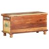 vidaXL Storage Box with Buddha Cladding 90x35x45 cm Reclaimed Wood
