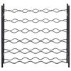 vidaXL Wine Rack for 36 Bottles Black Iron