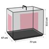 FLAMINGO Wire Cage with Sliding Door Nyo M 77x47x53.5 cm Black