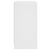 vidaXL Side Cabinet with Glass Doors White 68x37x75.5 cm