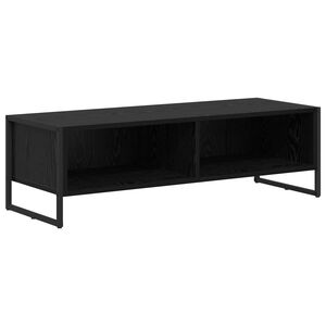 vidaXL TV Cabinet 100 x 36.5 x 30.5 cm Black Oak Engineered Wood