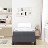 vidaXL Bed Frame with Mattress Dark Grey 90 x 200 cm Fabric
