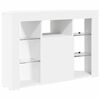 vidaXL Corner LED TV Cabinet White 100x40x68cm Engineered Wood