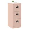 vidaXL File Cabinet Pink 44 x 50 x 106.5 cm Cold-Rolled Steel