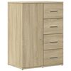 vidaXL Sideboards 2 pcs Sonoma Oak 59x39x80 cm Engineered Wood