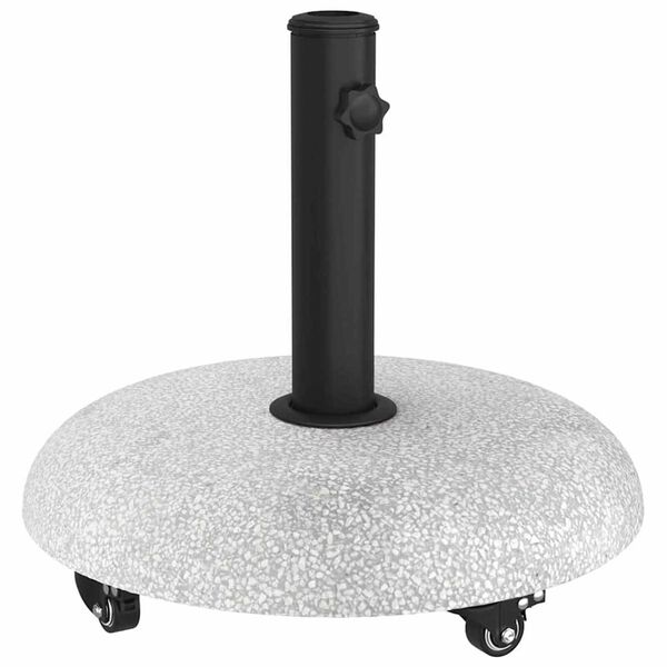 vidaXL Parasol Base Light Grey and Black 45 x 45 x 40 cm