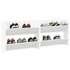 vidaXL Wall Shoe Cabinet 2 pcs White 80x18x60 cm Engineered Wood