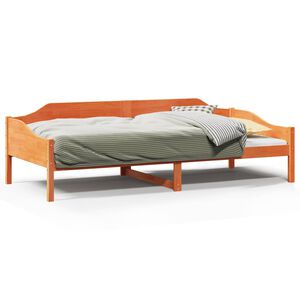 vidaXL Bed Frame without Mattress Wax Brown 80x200 cm Solid Wood Pine