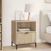 vidaXL Bedside Cabinet Sonoma oak 49 x 36 x 61 cm Engineered wood