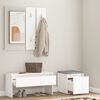 vidaXL Hallway Furniture Set White Engineered Wood
