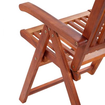 vidaXL Folding Garden Chairs 3 pcs Solid Acacia Wood