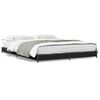 vidaXL Bed Frame without Mattress Black 135x190 cm