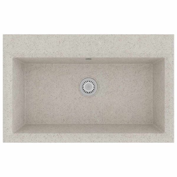 vidaXL Kitchen Sink Beige 79 x 50 x 31 cm Granite