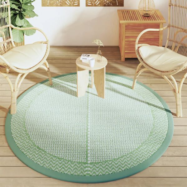 vidaXL Outdoor Carpet ARAKIL Green &Oslash;160 cm PP