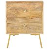 vidaXL Bedside Cabinet 40x30x50 cm Solid Mango Wood